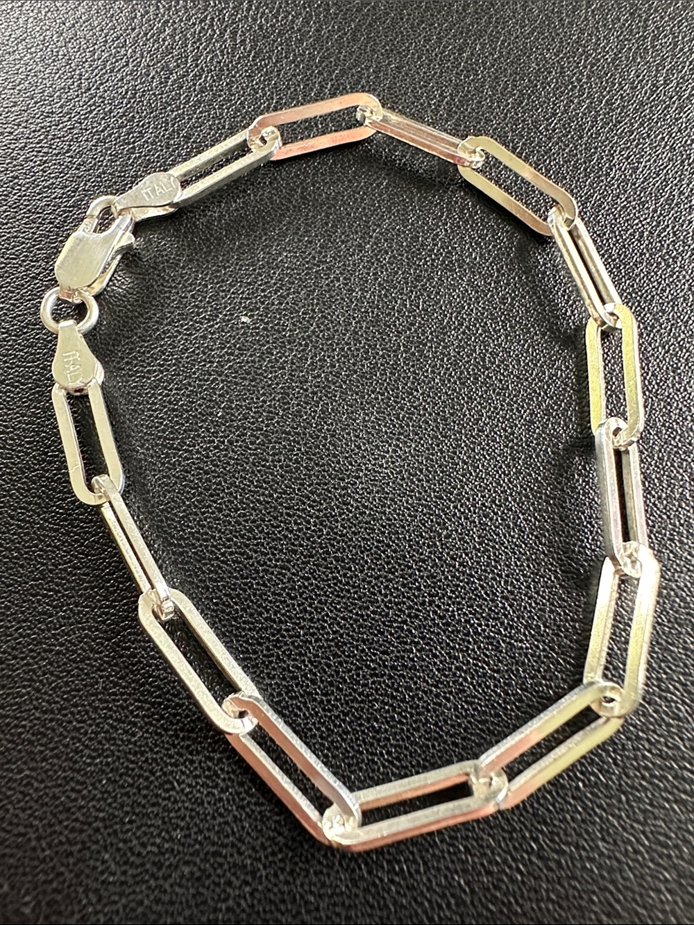 Sterling Silver Paperclip Bracelet